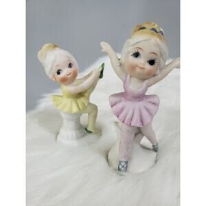 Duncan Royale Fine‎ Porcelain Ballerina Figurine 4" Dancer Kitschy Nursery Decor
